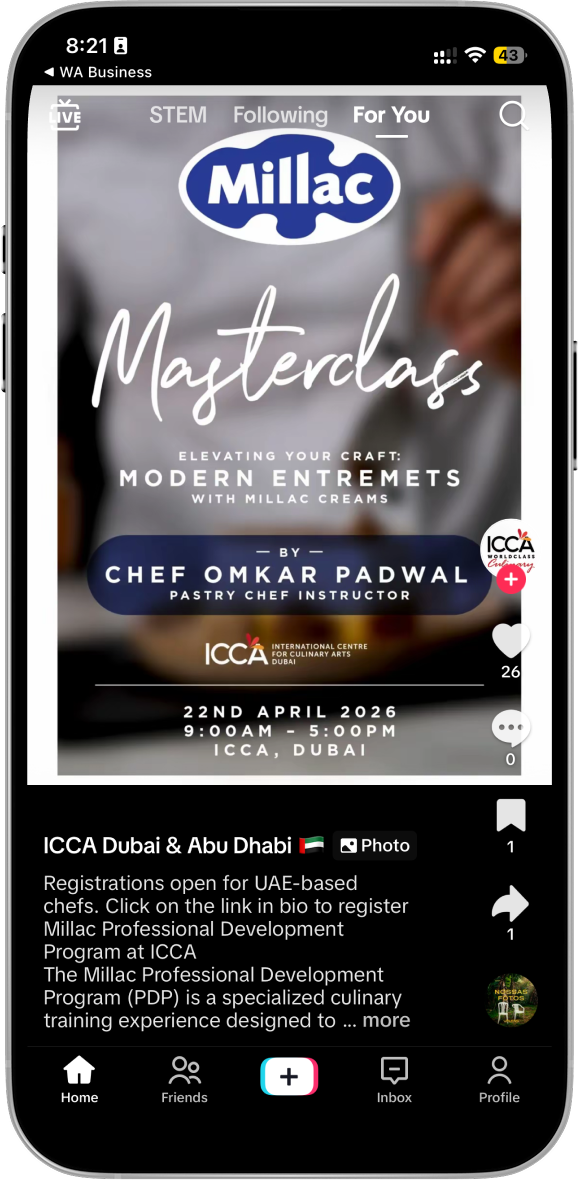 TikTok masterclass announcement