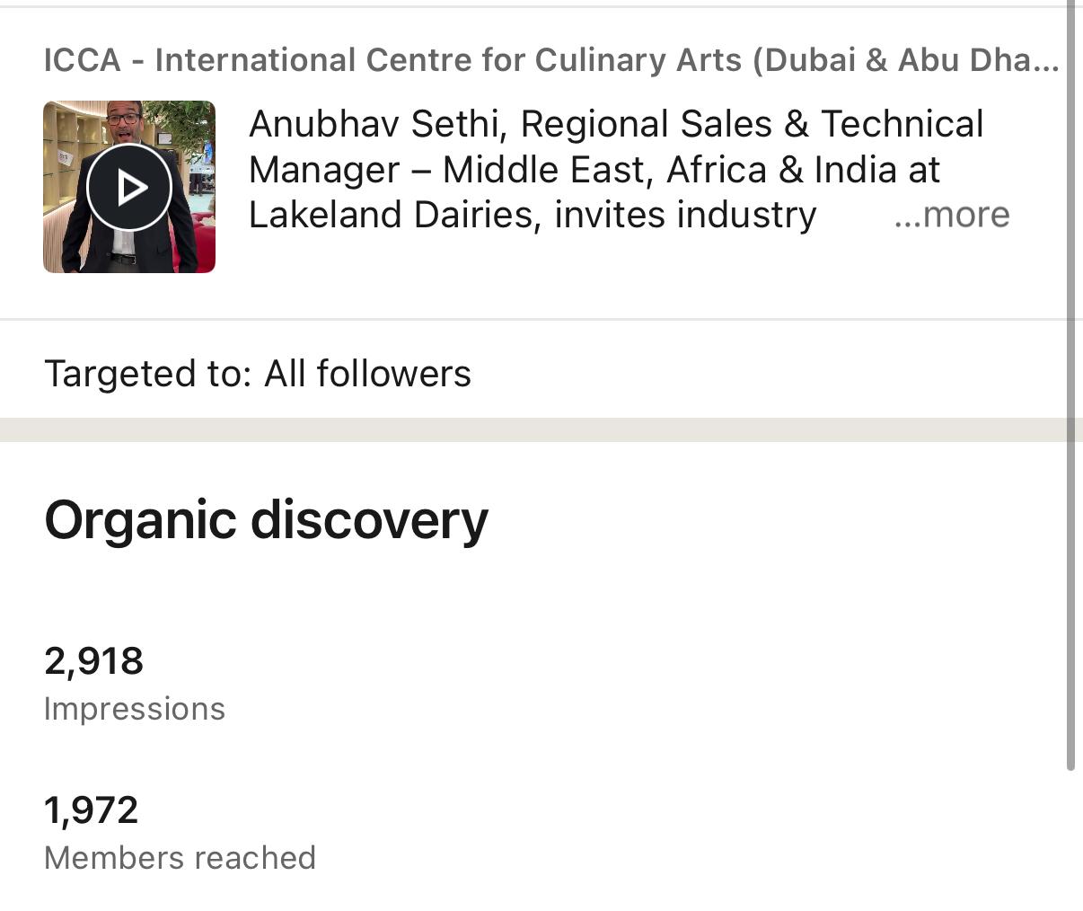 LinkedIn — during event analytics 2