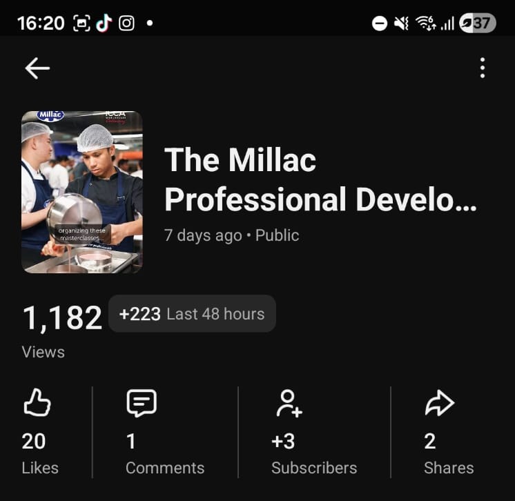 YouTube — post-event video analytics